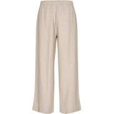 Capri Broek - Sand Melange - Linnen - Met Koord