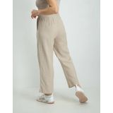 Capri Broek - Sand Melange - Linnen - Met Koord