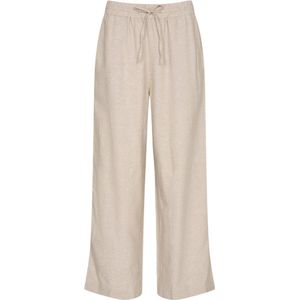 Capri Broek - Sand Melange - Linnen - Met Koord