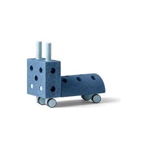Modu Activity toy Tiny Ride - Loopwagen baby - Looptrainer - Loopstoeltje - Blokken - Open Ended play - Deep Blue / Sky Blue