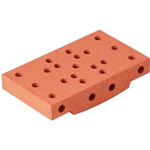 Modu Blokken Gebogen basis - Zachte blokken- Open Ended speelgoed - Uitbreiding Balansbord -Speelgoed 1 jaar - Burnt Orange