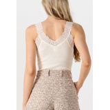 Rosemunde - Bernadine SL V-Neck Top - Gebroken Wit - Zachte Stof