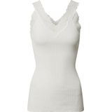 Rosemunde - Bernadine SL V-Neck Top - Gebroken Wit - Zachte Stof
