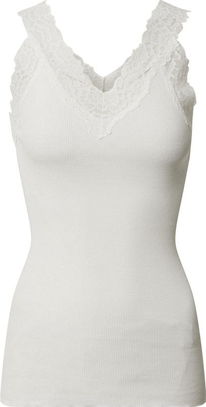 Rosemunde - Bernadine SL V-Neck Top - Gebroken Wit - Zachte Stof