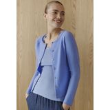 Imprimé - Hemelsblauw - Top - Kanten Randje - Mouwloos