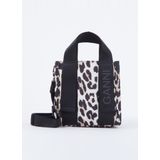 Ganni The Mini Tote handtas met panterprint