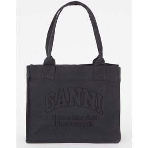 Ganni Shopper tas , Black , Dames , Maat: ONE Size