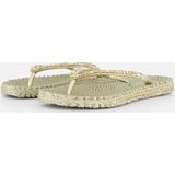 Ilse Jacobsen Slippers met grove glitter CHEERFUG - 780 Platin