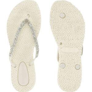 Ilse Jacobsen CHEERFUL03G Zehentrenner gemusterte Innensohle,Glitzersteine,massageffekt