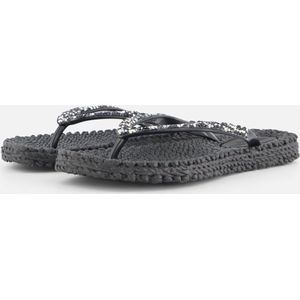 Ilse Jacobsen Slippers met glitter CHEERFUL03G 001 Black