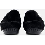 Ilse Jacobsen - Tulip 3871 - Pantoffels - Zwart - Suède - Harde zool - Open hiel