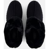Ilse Jacobsen - Tulip 3871 - Pantoffels - Zwart - Suède - Harde zool - Open hiel