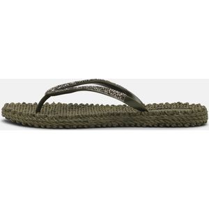 Ilse Jacobsen Slippers met glitter CHEERFUG - 410 Army