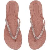 CHEERFUL03G - Slippers - Misty Rose - Luchtrubber - Glitterbandjes