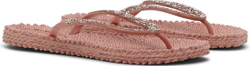 CHEERFUL03G - Slippers - Misty Rose - Luchtrubber - Glitterbandjes