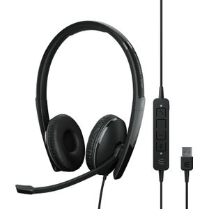 Sennheiser Epos Adapt 160 Anc USB (Bedraad, USB-A), Kantoorheadset, Zwart