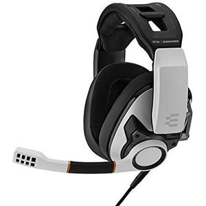 EPOS I Sennheiser GSP 601 Gaming Headset, Noise-Cancelling Mic, Flip-to-Mute, Ergonomische Hoofdband, Foam Earpads, Compatibel met PC, Mac, PS4, PS5, Xbox Series X, Xbox One, Nintendo Switch (Wit)