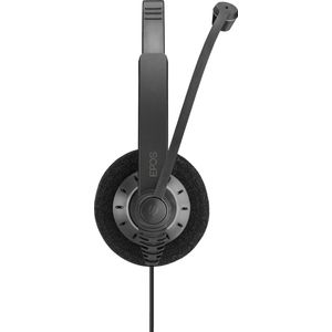 EPOS - SC 3X - Bedrade Headset - Zwart/Zilver - Comfortabel On-Ear Ontwerp