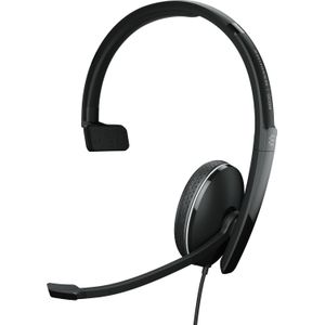 EPOS 1000907 On Ear headset Telefoon Kabel Mono Zwart Noise Cancelling Microfoon uitschakelbaar (mute)
