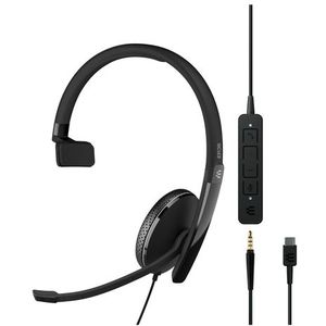 EPOS - ADAPT 135 USB-C II - Kantoorheadset - Zwart - Bedraad