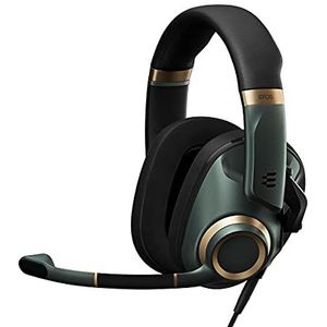 EPOS H6Pro Gesloten Akoestische Gaming Headset + Mic – Over-ear Koptelefoon– Lichte Hoofdband – Til om te Dempen – PC, Mac, Headset PS4, PS5, Xbox Series X, Xbox One, Nintendo Switch (Racing Green)