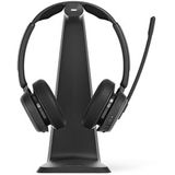 EPOS Impact 1061 ANC On Ear headset Computer Bluetooth Stereo Zwart Noise Cancelling Headset, Incl. oplaad- en dockingstation