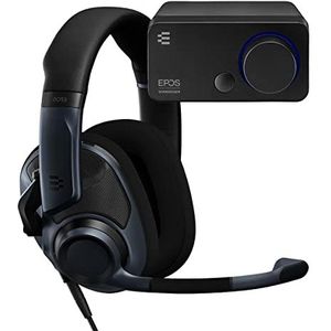 EPOS H6Pro Open Back + GSX 300 Audio Gaming Bundle voor Windows en PC, lift-to-mute microfoon, Lichtgewicht gamingheadset met Audio DAC voor verbeterd geluid, 7:1 surround, Bass Boost