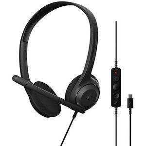 EPOS C1 Business USB C Mono - Headset mit Mikrofon, Chrome Zertifiziert, Kopfhörer mit Kabel, Mikrofon PC, rauschunterdrückendes Mikrofon, verbesserte Audioqualität, Konnektivität Geräte, on Ear