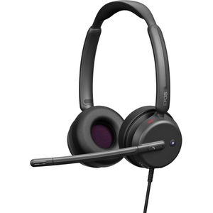 EPOS IMPACT 460T - Binaurale On-Ear Headset met Dual Microfoon, Ruisonderdrukking, USB-C/USB-A, Microsoft Teams, Thuiswerken, Plug-and-Play, Zoom, UC