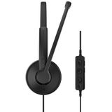EPOS 1001421 hoofdtelefoon/headset Bedraad Hoofdband Kantoor/callcenter USB Type-C / USB Type-A Zwart