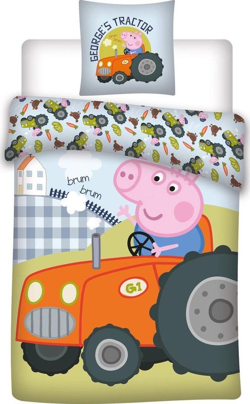 Junior - Beddengoed - Meerkleurig - 100% Katoen - 2 in 1 Ontwerp