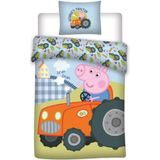Ledikant glow in the dark dekbedovertrek George pig trekker 100x135 cm