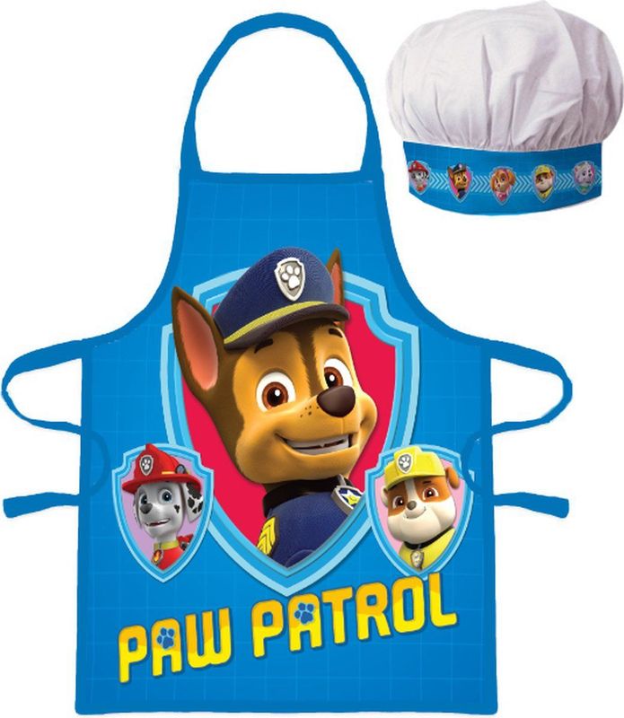 Paw Patrol Keukenschort voor Kinderen met Koksmuts