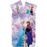 Frozen peuterdekbedovertrek Snowy- 100 x 135 cm - Katoen