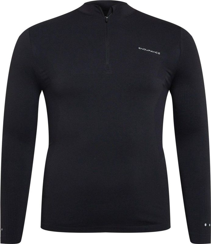 ENDURANCE - JARO M - Funktionsshirt - Zwart - Naadloos, Ademend, Sneldrogend, Reflecterende Elementen