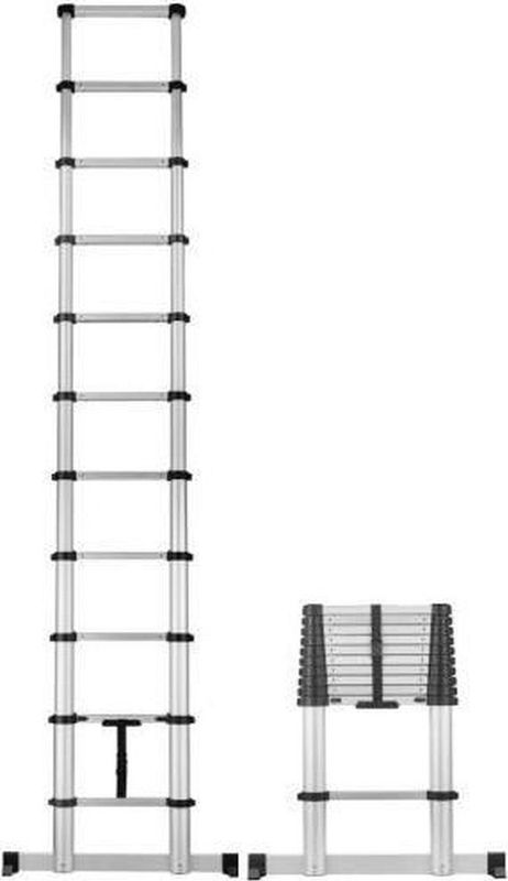 Telescpoische Ladder CAS Soft Clos - Smart Safe Pr - 11 Trede - Werkhoogte 4,05