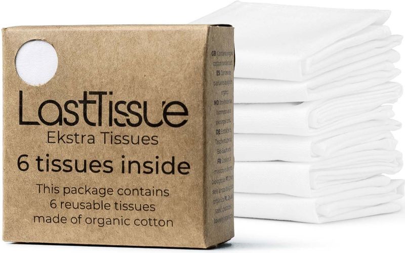 LastTissue navulverpakking herbruikbaren zakdoekjes - 6 tissues