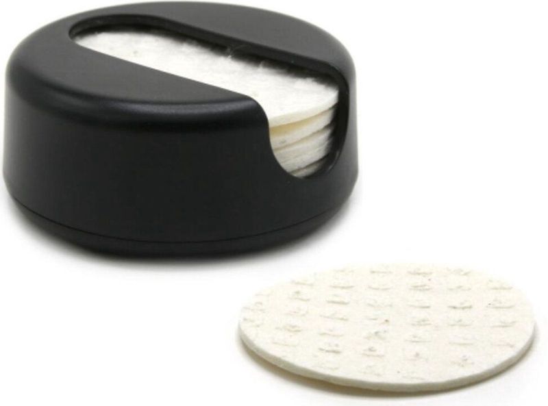 Last Round Herbruikbare Wattenschijfjes Rond Zwart 7 stuks