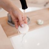 Last Round Herbruikbare Wattenschijfjes Rond Turqoise 7 stuks