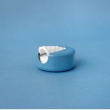 New LastRound® Herbruikbare wattenschijfjes, milieuvriendelijk alternatief voor wegwerpwattenschijfjes, Made in Denemarken, afschminkpads, wasbaar, blauw