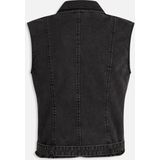 SISTERS POINT - Owi-ve - Vest - Black wash - Denim