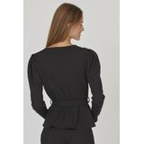 SisterS Point Overslag Top NASA-IS met Ceintuur Zwart