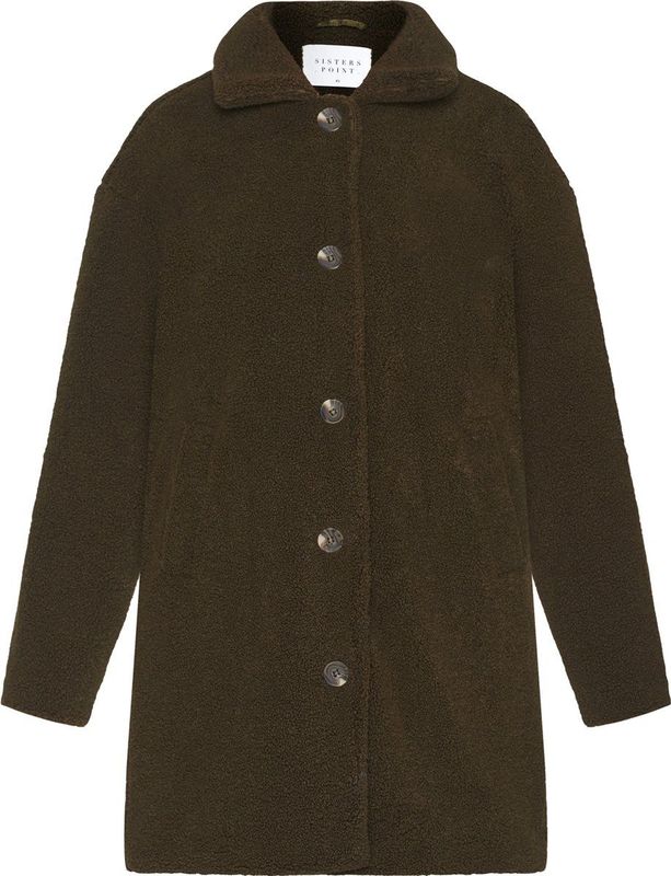 SISTERS POINT Dofi-new.ja1 Dames Jas - Khaki - Maat S