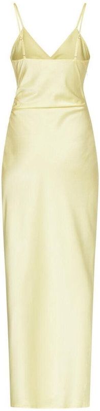 SisterS Point satijnen maxi jurk lichtgeel