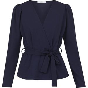 SisterS point - Blouse - Navy - Ls 15886 440 - Dames