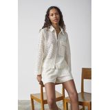 SisterSpoint - Blouse - Ajour - Wit - Katoen