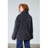 SisterS Point - Teddy Jas - Winter - Opstaande Kraag - Lange Mouwen - Zijzakken