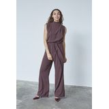 SISTERS POINT Guto-ju - Dames Jumpsuit - D. chocolate - Maat XL
