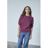 SisterS point Trui New Peva Puff Ss1 18477 Deep Bordeaux Dames Maat - XS