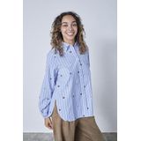 SisterS Point - Blouse - Lichtblauw - Lange Mouwen - Katoen